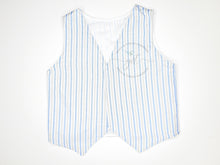 Load image into Gallery viewer, Blue & White Stripe Vest