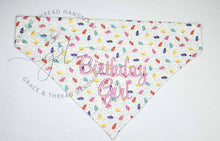 Load image into Gallery viewer, Birthday girl dog, pet bandana,pet bandana,donut bandana, Embroidered, customized per clients request.