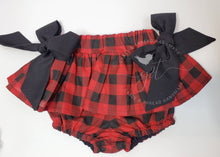 Load image into Gallery viewer, Christmas Skirt,Skirted Bloomers,Christmas outfit,Skirted christmas Bummies Bloomer,Bows,Toddler Skirt,Baby Girl Skirt,toddler,baby's first

